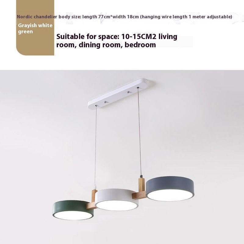 Three Head Modern Bar Chandelier