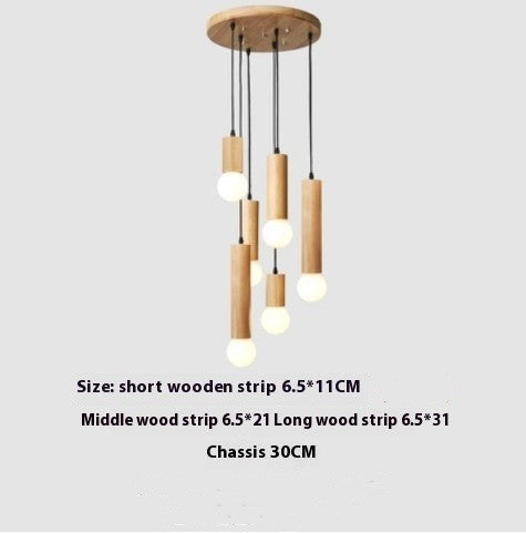 Wood Pendant Chandelier