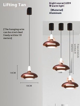 Adjustable Nordic Bedside Pendant Lamp