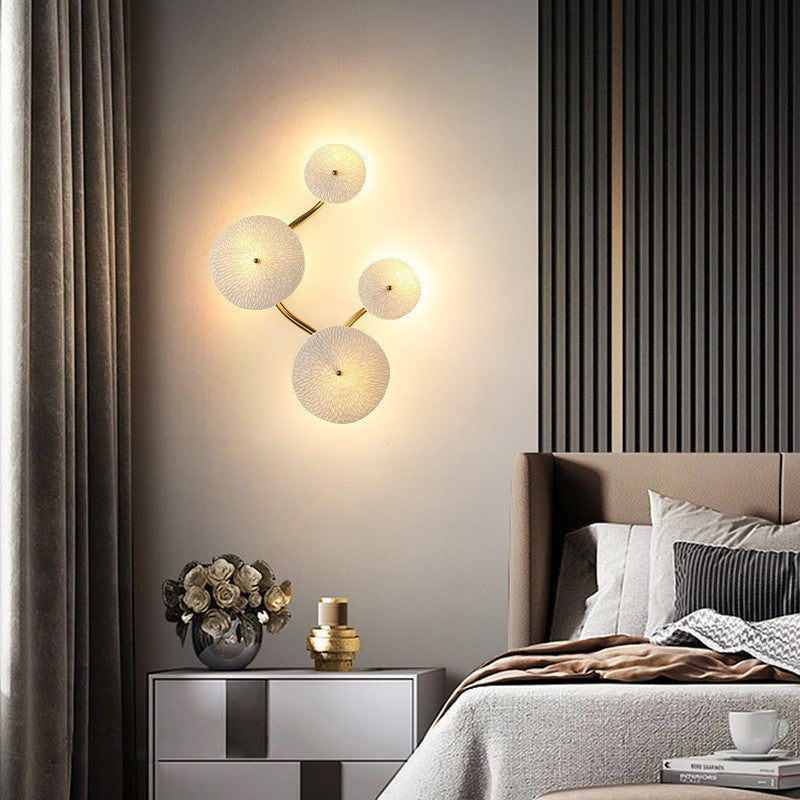 Chinese Lotus Leaf Wall Lamp