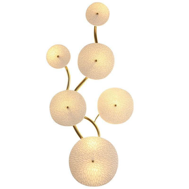 Chinese Lotus Leaf Wall Lamp