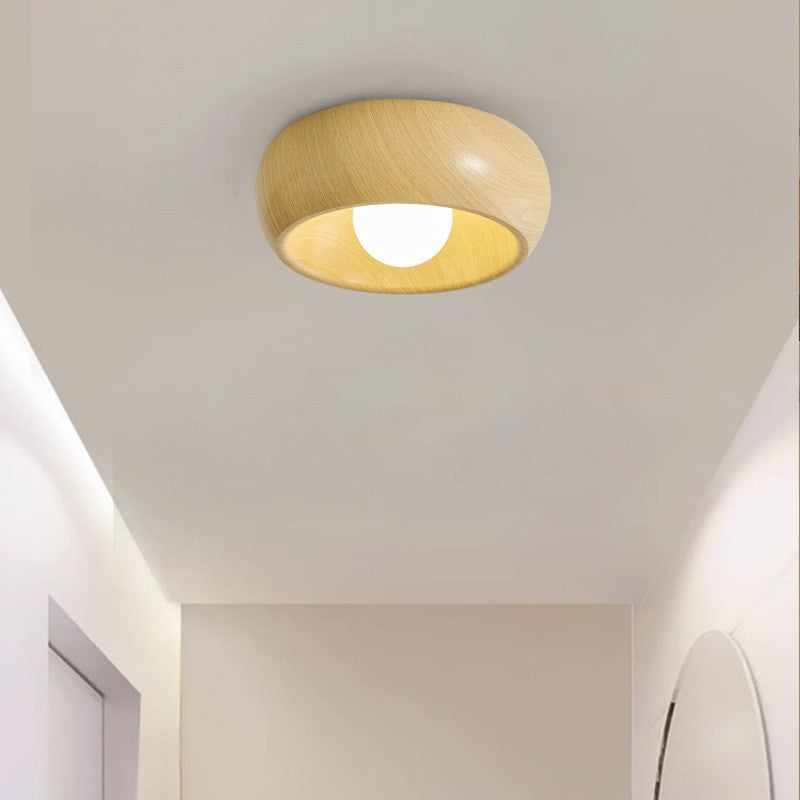 Creative Walnut LED Ceiling Light