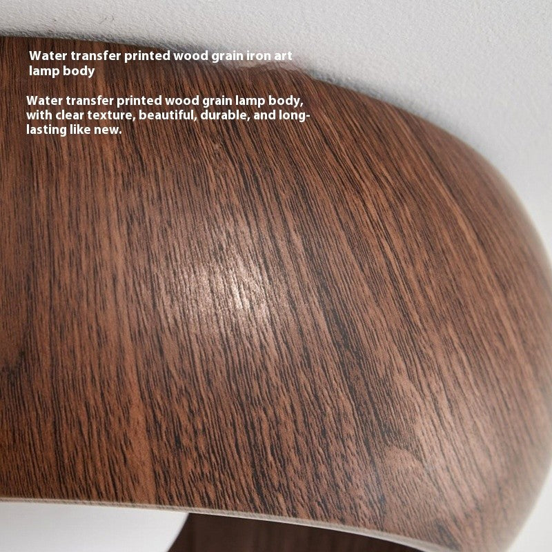 Creative Walnut LED Ceiling Light