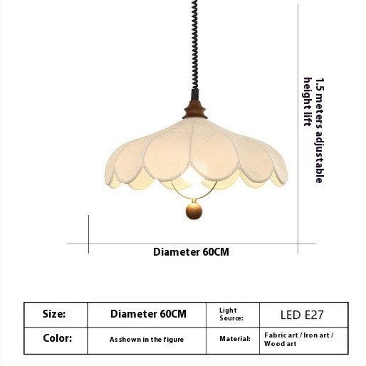 French Retro Cream Chandelier