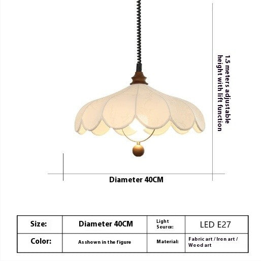 French Retro Cream Chandelier