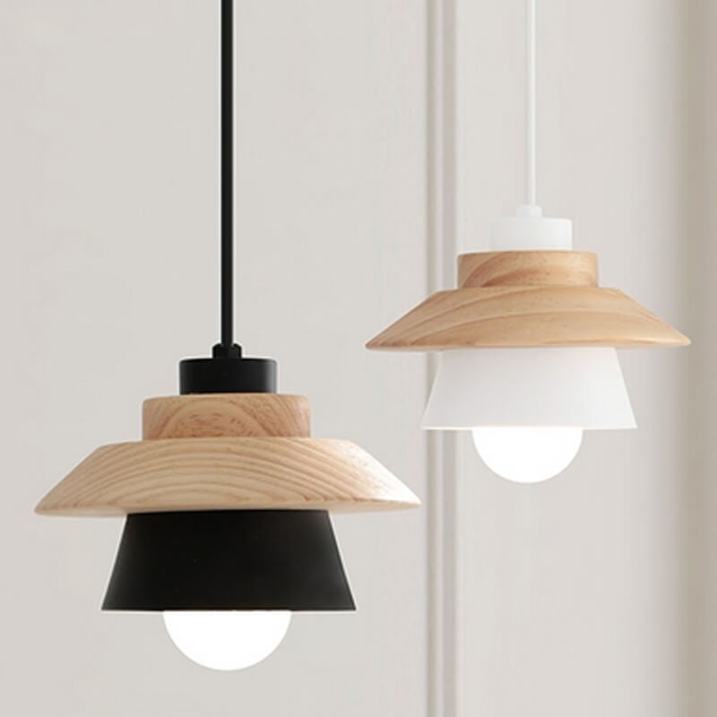 Japanese Wood Pendant Lamp