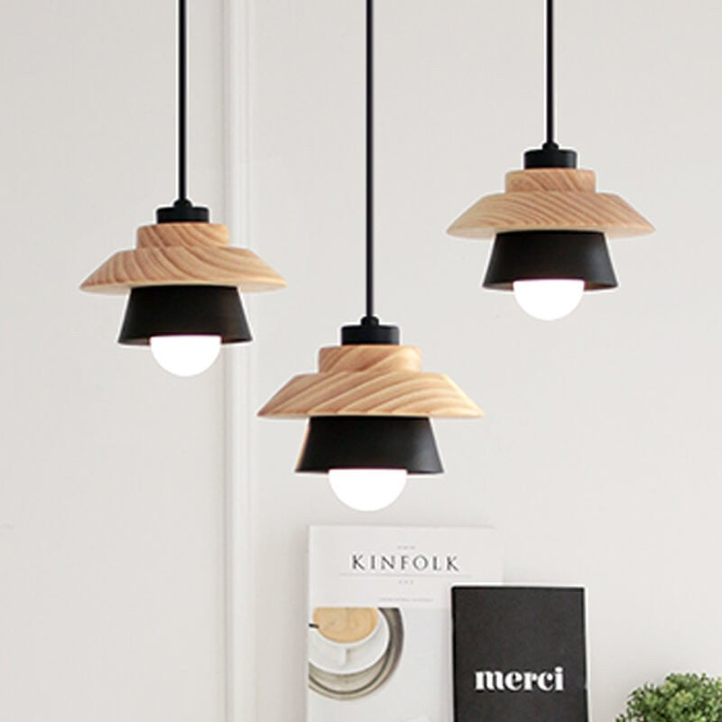 Japanese Wood Pendant Lamp
