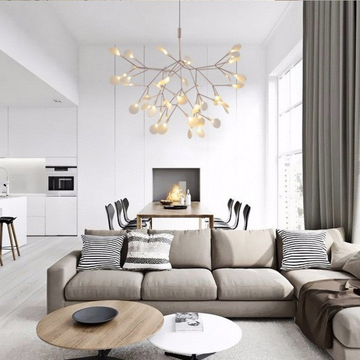 Nordic Leaf Branch Chandelier