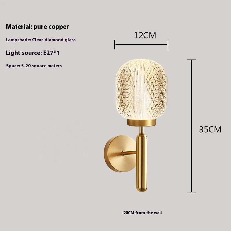 Postmodern Copper Wall Lamp