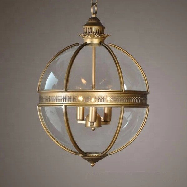 Retro Industrial Glass Globe Chandelier