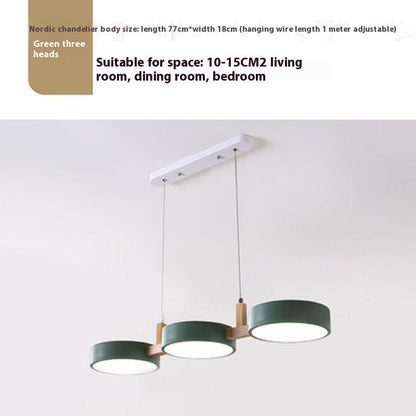 Three Head Modern Bar Chandelier