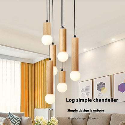 Wood Pendant Chandelier