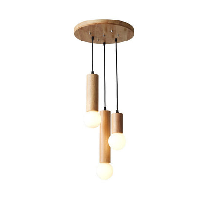 Wood Pendant Chandelier